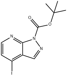 1H-Pyrazolo[3,4-b]pyridine-1-carboxylic acid, 4-iodo-, 1,1-diMethylethyl ester|1H-Pyrazolo[3,4-b]pyridine-1-carboxylic acid, 4-iodo-, 1,1-diMethylethyl ester