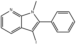 3-溴-1-甲基-2-苯基-1H-吡咯[2,3-B]吡啶, 945608-15-1, 结构式