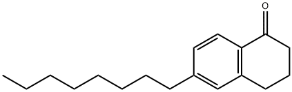 6-辛基-3,4-二氢萘-1(2H)-酮 结构式