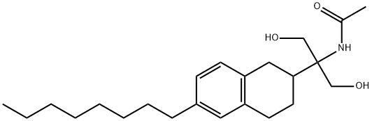 AcetaMide, N-[2-hydroxy-1-(hydroxyMethyl)-1-(1,2,3,4-tetrahydro-6-octyl-2-naphthalenyl)ethyl]- Struktur