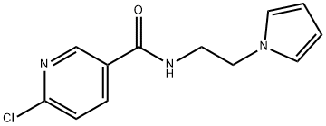 6-chloro-N-(2-pyrrol-1-yl-ethyl)nicotinamide Struktur