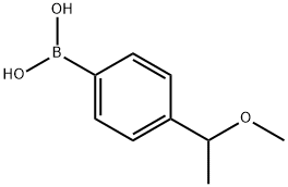 [4-(1-メトキシエチル)フェニル]ボロン酸 化学構造式