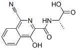 L-Alanine,  N-[(1-cyano-4-hydroxy-3-isoquinolinyl)carbonyl]- Struktur