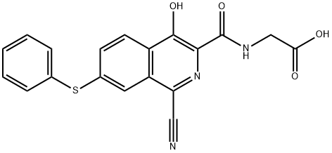 945739-78-6 Glycine,  N-[[1-cyano-4-hydroxy-7-(phenylthio)-3-isoquinolinyl]carbonyl]-