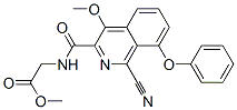 Glycine,  N-[(1-cyano-4-methoxy-8-phenoxy-3-isoquinolinyl)carbonyl]-,  methyl  ester Structure