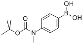 4(tert-Butoxycarbonyl-N-methylamino)-phenylboronic acid Structure