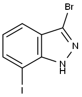 1H-INDAZOLE, 3-BROMO-7-IODO- Structure