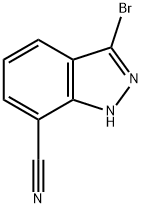 7-氰基-3-溴-1H-吲唑,945762-00-5,结构式