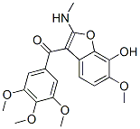 Methanone,  [7-hydroxy-6-methoxy-2-(methylamino)-3-benzofuranyl](3,4,5-trimethoxyphenyl)- Struktur