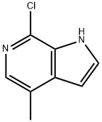 7-クロロ-4-メチル-1H-ピロロ[2,3-C]ピリジン 化学構造式