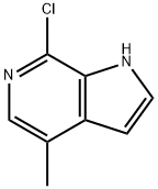 7-CHLORO-4-METHYL-1H-PYRROLO[2,3-C]PYRIDINE Structure