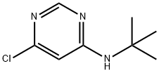 4-叔丁基氨基-6-氯嘧啶 结构式