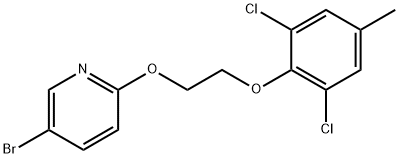 5-bromo-2-[2-(2,6-dichloro-4-
methyl-phenoxy)-ethoxy]-pyridine Structure