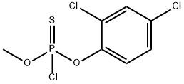Chloridothiophosphoric acid O-(2,4-dichlorophenyl)O-methyl ester Structure