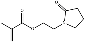 2-(2-氧代吡咯烷-1-基)乙基甲基丙烯酸酯 结构式