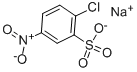 2-クロロ-5-ニトロベンゼンスルホン酸ナトリウム 化学構造式