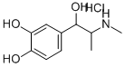 甲基(Β,3,4-三羟基-Α-甲基苯乙基)氯化铵 结构式