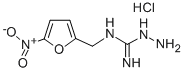 1-(5-NITROFURFURYLIDENE)AMINOGUANIDINE HYDROCHLORIDE Struktur