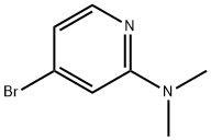 4-ブロモ-2-(ジメチルアミノ)ピリジン 化学構造式