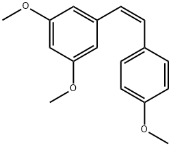 CIS-TRIMETHOXY STILBENE 化学構造式