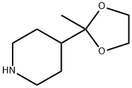 4-(2-METHYL-1,3-DIOXOLAN-2-YL)PIPERIDINE 结构式