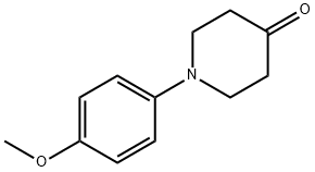 1-(4-メトキシフェニル)ピペリジン-4-オン 化学構造式