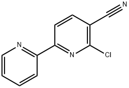 6-chloro-2,2'-bipyridine-5-carbonitrile Structure
