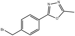2 - [4 - (溴甲基)苯基] - 5 -甲基- 1 ,3,4 -恶二唑, 946409-17-2, 结构式