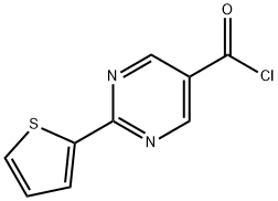 2-Thien-2-ylpyrimidine-5-carbonyl chloride 95%, 946409-25-2, 结构式