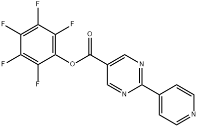 2-ピリド-4-イルピリミジン-5-カルボン酸ペンタフルオロフェニル 化学構造式