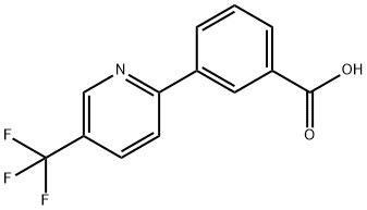 3-[5-(trifluoromethyl)-2-pyridinyl]benzenecarboxylic acid 结构式