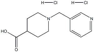1-(pyrid-3-ylmethyl)piperidine-4-carboxylic acid dihydrochloride Structure