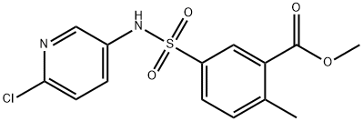 5-(6-chloro-pyridin-3-ylsulfamoyl)-2-
methyl-benzoic acid methyl ester Struktur