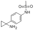 N-[4-(1-氨基环丙基)苯基]-甲基磺酰胺 结构式