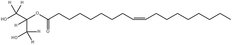 2-OLEOYL GLYCEROL-D5, 946524-37-4, 结构式