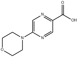 5-(4-MORPHOLINYL)-2-PYRAZINECARBOXYLIC ACID Structure