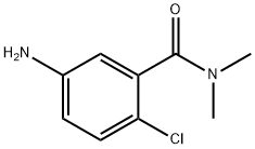 5-アミノ-2-クロロ-N,N-ジメチルベンズアミド 化学構造式