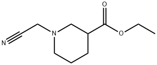 1-(氰甲基)哌啶-3-羧酸乙酯, 946702-02-9, 结构式