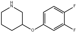 3-(3,4-DIFLUOROPHENOXY)PIPERIDINE Struktur