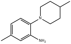 5-Methyl-2-(4-methyl-1-piperidinyl)aniline|