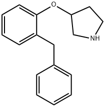 3-(2-ベンジルフェノキシ)ピロリジン 化学構造式