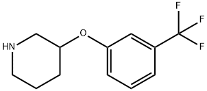 3-[3-(TRIFLUOROMETHYL)PHENOXY]PIPERIDINE Struktur