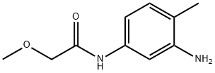 N-(3-アミノ-4-メチルフェニル)-2-メトキシアセトアミド 化学構造式
