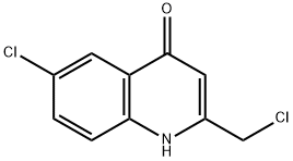 6-chloro-2-(chloromethyl)-4(1H)-quinolinone(SALTDATA: FREE) Struktur