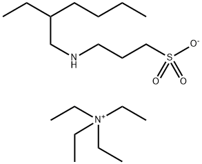 Tetraethylammonium 3-(2-ethylhexylamino)propane-1-sulfonate Struktur