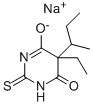 硫仲丁比妥钠盐, 947-08-0, 结构式
