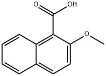 2-メトキシ-1-ナフトエ酸 化学構造式