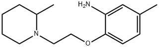 5-Methyl-2-[2-(2-methyl-piperidin-1-yl)-ethoxy]-phenylamine Structure