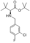 L-VALINE, N-[(3-CHLORO-4-FLUOROPHENYL)METHYL]-3-METHYL-, 1,1-DIMETHYLETHYL ESTER Struktur