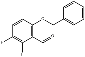 2,3-二氟-6-苄氧基苯甲醛 结构式